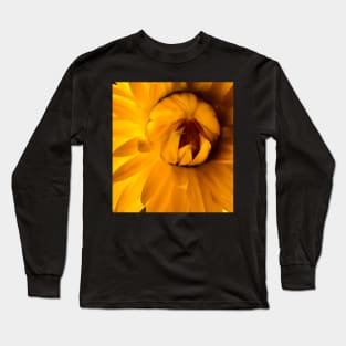 Yellow Straw Flower - Shine Your Light! Long Sleeve T-Shirt